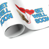 Papier Cadeau Obtenez bien bientôt (Coin rond)