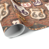 Papier Cadeau Obtenez vos éruptions sur l'itinéraire 66 (Coin rond)