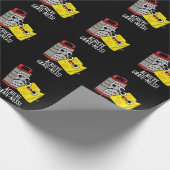 Papier Cadeau Obtenir Gratesse Funny Fromage Puns Dark BG (Coin)