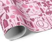 Papier Cadeau Obtention du diplôme orientée Médicale (Coin rond)