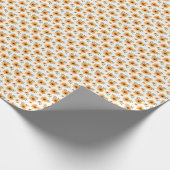 Papier Cadeau Occasion botanique de tournesol jaune (Coin)