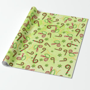 Papier Cadeau Occasions Joyeuses Whimsey VERT TOUT BUT