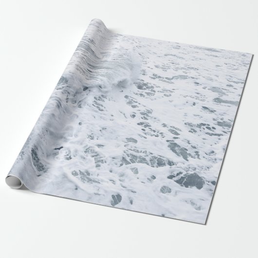 PAPIER CADEAU OCÉAN AVEC VAGUE (Déroulé)