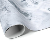 PAPIER CADEAU OCÉAN AVEC VAGUE (Coin rond)