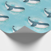 Papier Cadeau Océan baleine (Coin)