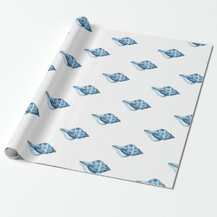 Papier Cadeau Océan côtier nautique de mer de plage de coquill