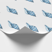 Papier Cadeau Océan côtier nautique de mer de plage de coquille (Coin)