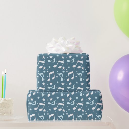 Papier Cadeau Océan de musique modelé (Cadeaux de fête)
