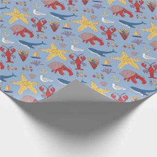 Papier Cadeau Océan lunaire