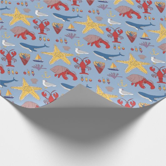 Papier Cadeau Océan lunaire (Coin)