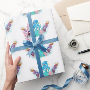 Papier Cadeau Ocean Sea bébé garçon Octopus enveloppement papier