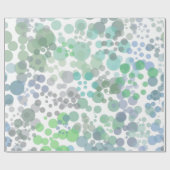 Papier Cadeau Ocean Spray Water Drops Watercolor Art (Plat)