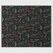 Papier Cadeau Octobre, 14 Anniversaire Cadeau Papier (Plat)