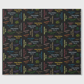 Papier Cadeau Octobre, 21 Anniversaire Cadeau Papier (Plat)