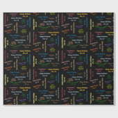 Papier Cadeau Octobre, 23 Anniversaire Cadeau Papier (Plat)