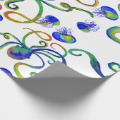 Papier Cadeau OctoJelly Sea Creature Papier d'enveloppement pers (Coin)