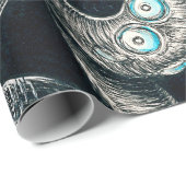 Papier Cadeau Octopus Vintage (Coin rond)