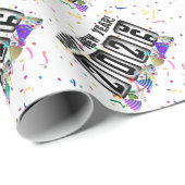 Papier Cadeau Odomètre 2026 Bonne année (Coin rond)