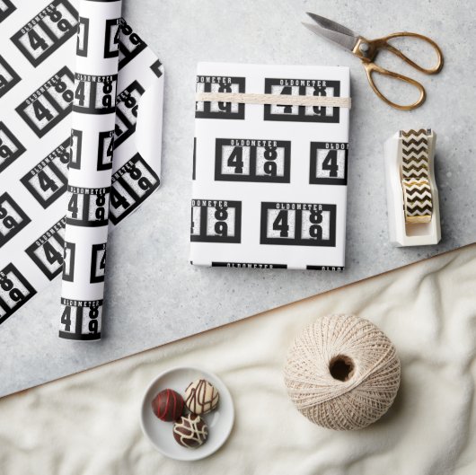 Papier Cadeau Odomètre du 49e anniversaire (Artisanat)