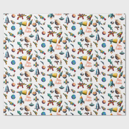 Papier Cadeau Odyssée de l'espace (Plat)