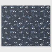 Papier Cadeau Oeil de mystère gothique occulte (Plat)