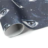 Papier Cadeau Oeil de mystère gothique occulte (Coin rond)