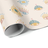 Papier Cadeau Oeil déviant mystique du saumon kéta (Coin rond)