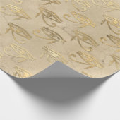 Papier Cadeau OEil d'or du Motif Horus (Coin)