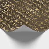 Papier Cadeau OEil d'or Égypte Hiéroglyphes pharaons égyptiens (Coin)