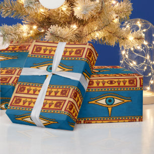 Papier Cadeau Œil égyptien d'Horus, Œil de Râ divinité égyptienn