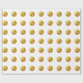 Papier Cadeau oeil étoile émoji (Plat)