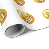 Papier Cadeau oeil étoile émoji (Coin rond)