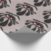 Papier Cadeau Oeil rouge Larmes noires Café gothique (Coin)