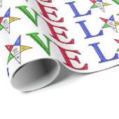 Papier Cadeau OES 30 pouces x 6 pieds Papier à envelopper (Coin rond)