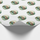 Papier Cadeau Oeuf à fleurs de Pâques victorien (Coin)
