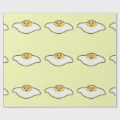 Papier Cadeau Oeuf au plat de Kawaii (Plat)