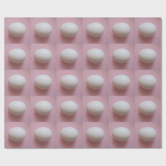 Papier Cadeau Oeuf blanc (Plat)