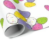 Papier Cadeau OEuf de Pâques moucheté Lait malté Candy Traites (Coin rond)