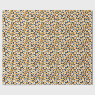 Papier Cadeau Œuf Frit & Toast Motif Sans Couture Art Culinair
