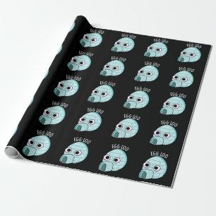Papier Cadeau Oeuf-loo Funny Oeuf-Pun Dark BG
