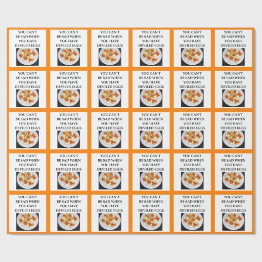 Papier Cadeau Oeufs de DEVILED (Plat)