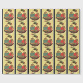 Papier Cadeau oeufs de pâques (Plat)