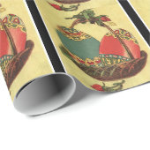 Papier Cadeau oeufs de pâques (Coin rond)