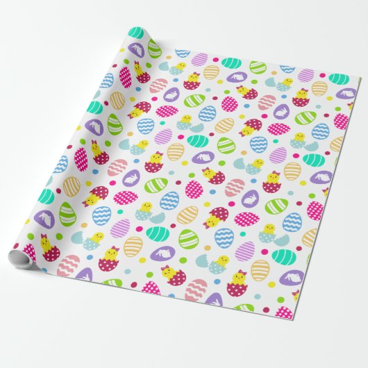 Papier Cadeau Œufs de Pâques (Déroulé)