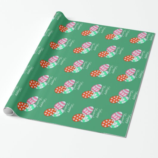 Papier Cadeau Oeufs de pâques (Déroulé)
