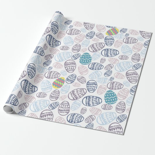 Papier Cadeau OEufs de Pâques (Déroulé)