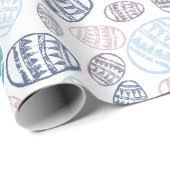 Papier Cadeau OEufs de Pâques (Coin rond)