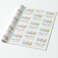 Œufs de Pâques aquarelle personnalisés Joyeuses Pâ