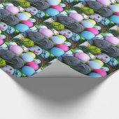 Papier Cadeau Oeufs de Pâques, Ballons de golf de lapin (Coin)