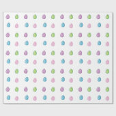 Papier Cadeau OEufs de Pâques colorés (Plat)